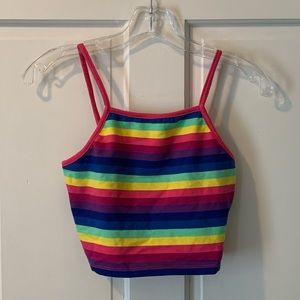 RAINBOW CROP TOP